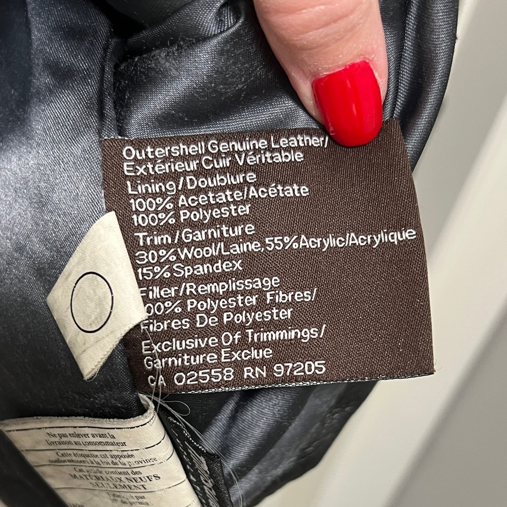 Danier Women's Midnight Black Leather Jacket - Picture 4 of 7